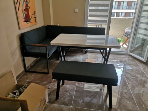 Bahçeşehir Ispartakule mutfak yemek masası takımı montaj işlemi yapıldı
