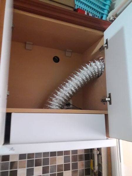 Büyükçekmece Atatürk mahallesinde aspiratör ocak yükseliklik ayarlama işlemi yapıldı