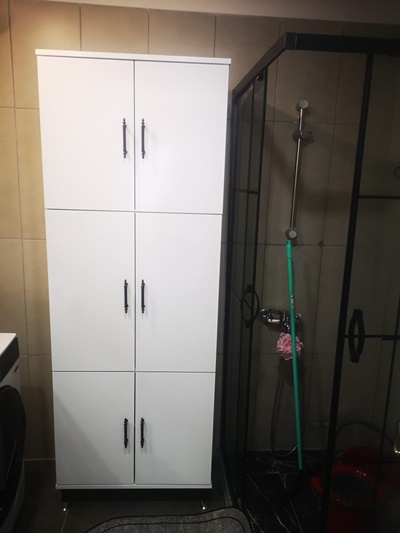 Gaziosmanpaşa Barbaros Hayrettin Paşa Mahallesi banyo havluluk dolabı montajı yapıldı